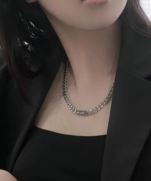 A‘gem 9（エージェムナイン）の「A'GEM/9 × .kom 『KANSAI STUDIO/カンサイスタジオ』シンプルチェーンネックレス（ネックレス・レディース・シルバー・FREE）」の6枚目の写真