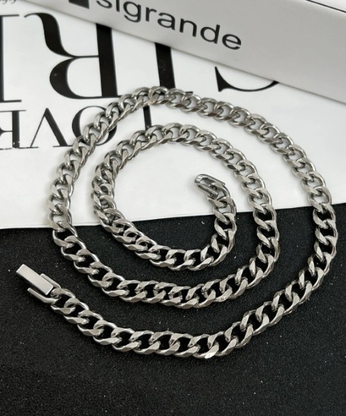 A‘gem 9（エージェムナイン）の「A'GEM/9 × .kom 『KANSAI STUDIO/カンサイスタジオ』シンプルチェーンネックレス（ネックレス・レディース・シルバー・FREE）」の9枚目の写真