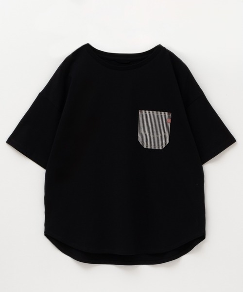 EDWIN(エドウィン)の「C17 DENIMPOCKET ROUND TEE cotton100(Tシャツ/カットソー・レディース・ホワイト/ベージュ/ブラック/ホワイト系その他・L/M)」の10枚目の写真