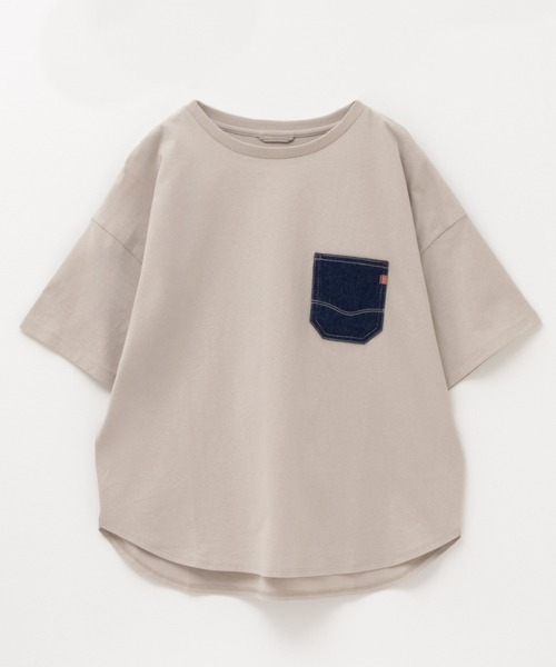 EDWIN(エドウィン)の「C17 DENIMPOCKET ROUND TEE cotton100(Tシャツ/カットソー・レディース・ホワイト/ベージュ/ブラック/ホワイト系その他・L/M)」の12枚目の写真