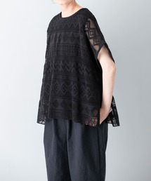 レースポンチョプルオーバー