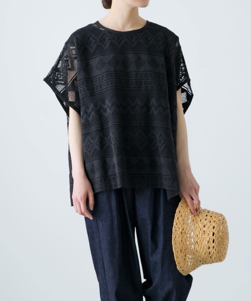 かぐれ（カグレ）の「レースポンチョプルオーバー（その他トップス・レディース・ブラック/アイボリー・FREE）」の16枚目の写真