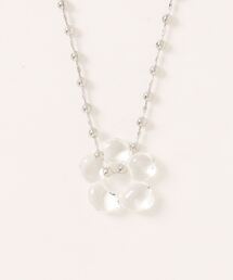 LOWRYS FARM | フラワーガラスネックレス 117829(ネックレス)