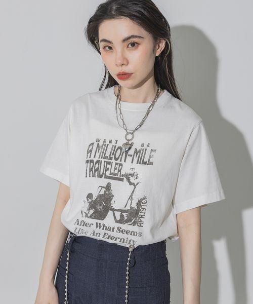 60sビンテージ　　カットソー JEANASIS（ジーナシス）の「ビンテージROCK SS TEE/126002（T