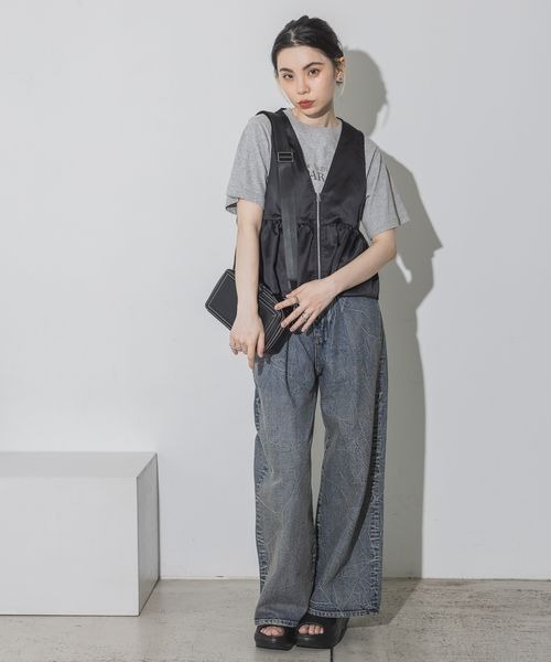 JEANASIS(ジーナシス)の「ビンテージROCK SS TEE/126002(Tシャツ/カットソー・レディース・グレー/チャコールグレー/ホワイト/ピンク/ブラック/ホワイト系その他・MEDIUM/LARGE)」の17枚目の写真