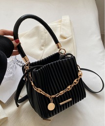 プリーツデザイン ショルダーバッグ 17393.jpg