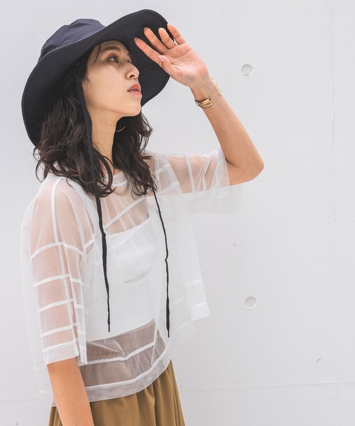HEREIAM(ヘレイアム)の「【HEREIAM】吸水速乾&UVカット/フロントスクエアブラトップ(その他トップス・レディース・ホワイト/ブラック・SMALL/MEDIUM)」の3枚目の写真