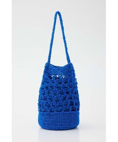 RODEO CROWNS WIDE BOWL（ロデオクラウンズワイドボウル）の「メタリック編み込みバッグ（ハンドバッグ・レディース・ブルー/シルバー/マルチ・FREE）」の7枚目の写真