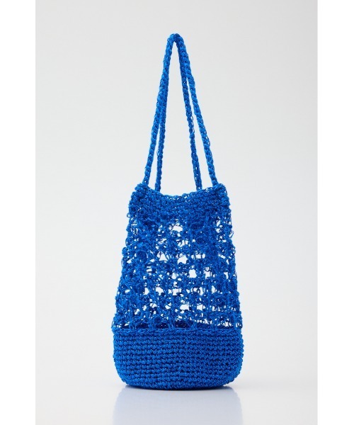 RODEO CROWNS WIDE BOWL（ロデオクラウンズワイドボウル）の「メタリック編み込みバッグ（ハンドバッグ・レディース・ブルー/シルバー/マルチ・FREE）」の8枚目の写真