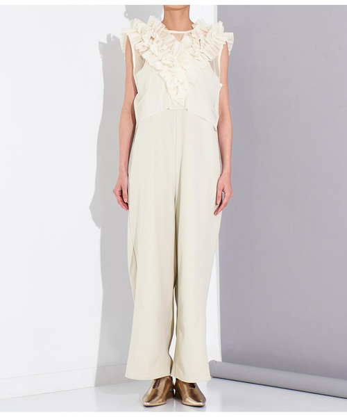 Settimissimo（セッティミッシモ）の「チュールジレ オールインワン セットアップ（つなぎ/オールインワン・レディース・ブラック/ベージュ・FREE）」の19枚目の写真