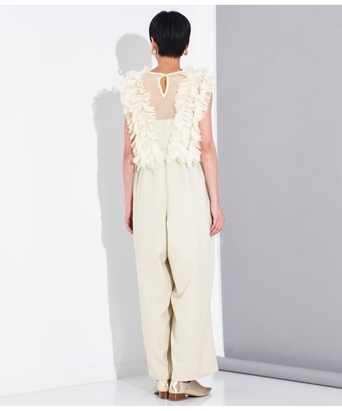 Settimissimo（セッティミッシモ）の「チュールジレ オールインワン セットアップ（つなぎ/オールインワン・レディース・ブラック/ベージュ・FREE）」の17枚目の写真