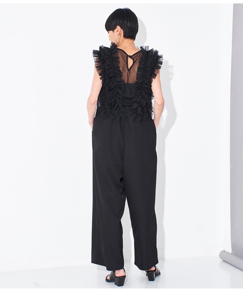 Settimissimo（セッティミッシモ）の「チュールジレ オールインワン セットアップ（つなぎ/オールインワン・レディース・ブラック/ベージュ・FREE）」の20枚目の写真