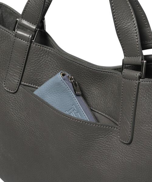 HIROFU(ヒロフ)の「【ソーロ】レザートートバッグ L 2WAY A4サイズ 本革(商品番号:P25-20435)(トートバッグ・レディース・グレー系6/グレー系その他/ライトパープル・03)」の16枚目の写真