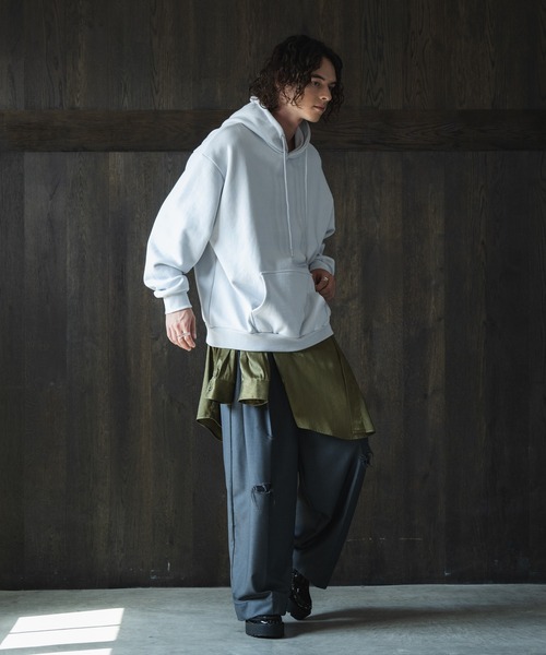 CASPER JOHN（キャスパージョン）の「Casper John × OPENING ACT 530g Heavy weight parker/530g ヘビーウェイトパーカー（パーカー・メンズ・ライトグレー/チャコールグレー/ブラック・X-SMALL/SMALL/MEDIUM/LARGE）」の22枚目の写真