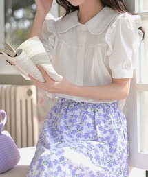 【ZOZO限定】襟付きAラインブラウス