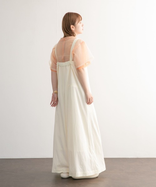 KBF（ケイビーエフ）の「レイヤードシアートップス（Tシャツ/カットソー・レディース・ブルー/オフホワイト/オレンジ・ONE）」の16枚目の写真