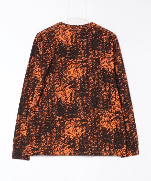 fridge(フリッジ)の「【GENTLEFULLNESS】ジェントルフルネス ALIEN PUPPET RECYCLED COTTON LS TEE(Tシャツ/カットソー・メンズ・オレンジ・MEDIUM/XX-LARGE)」の2枚目の写真