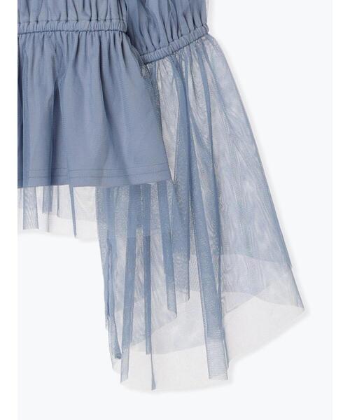 ehka sopo(エヘカソポ)の「ショート丈チュールブラウス(シャツ/ブラウス・レディース・オフホワイト/ブラック/サックスブルー・F)」の13枚目の写真