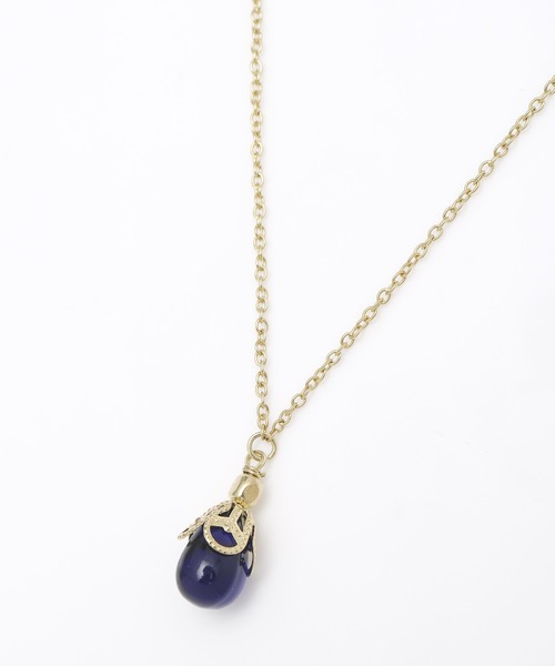 チャイハネ（チャイハネ）の「【チャイハネ】テリティアネックレス（ネックレス・レディース・イエロー/ライトグリーン/ピンク/ブルー/クリア・FREE）」の3枚目の写真