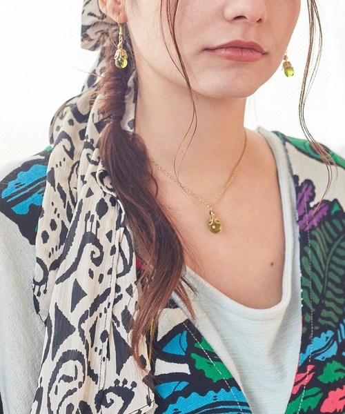 チャイハネ（チャイハネ）の「【チャイハネ】テリティアネックレス（ネックレス・レディース・イエロー/ライトグリーン/ピンク/ブルー/クリア・FREE）」の8枚目の写真