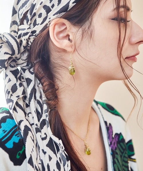 チャイハネ（チャイハネ）の「【チャイハネ】テリティアネックレス（ネックレス・レディース・イエロー/ライトグリーン/ピンク/ブルー/クリア・FREE）」の9枚目の写真