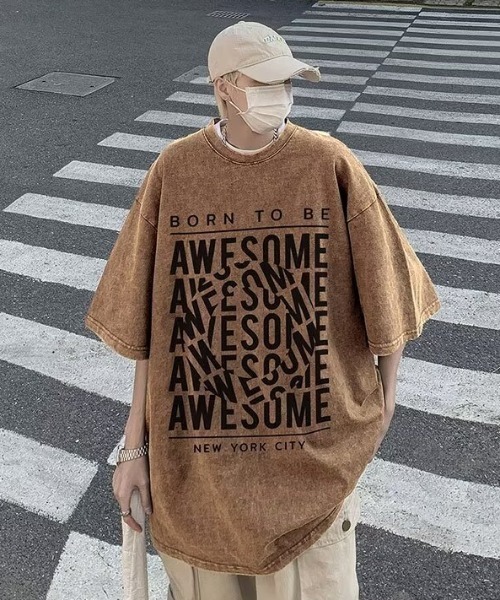 オーバーサイズ ヴィンテージジャージーTシャツ セール】オーバーサイズヴィンテージ加工/グラフィック