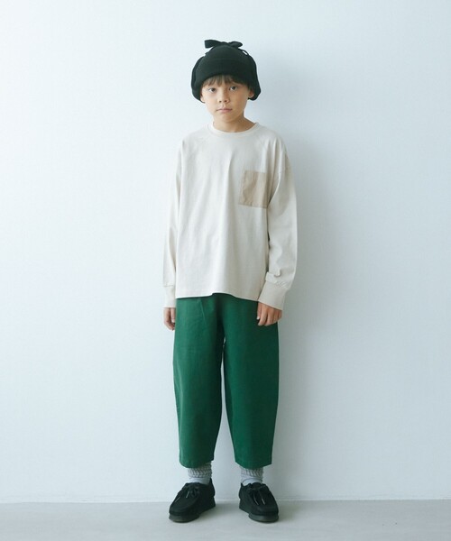 Gramicci（グラミチ）の「【別注】＜GRAMICCI＞バルーンパンツ / キッズ 140cm-150cm（チノパンツ・キッズ・ネイビー/ダークグリーン/モカ・150cm/140cm）」の8枚目の写真