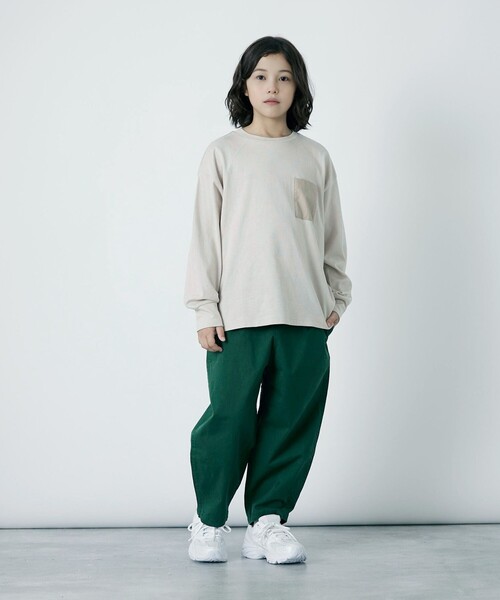 Gramicci（グラミチ）の「【別注】＜GRAMICCI＞バルーンパンツ / キッズ 140cm-150cm（チノパンツ・キッズ・ネイビー/ダークグリーン/モカ・150cm/140cm）」の9枚目の写真