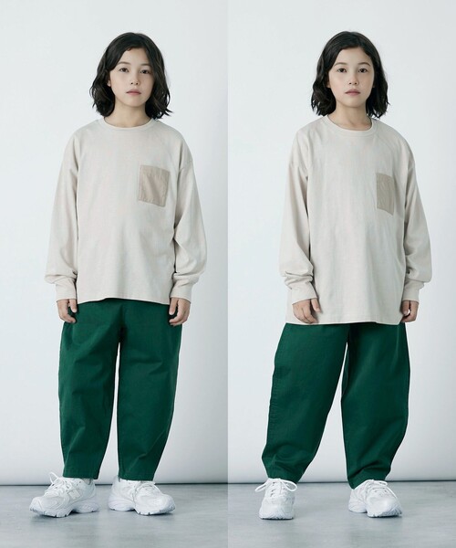 Gramicci（グラミチ）の「【別注】＜GRAMICCI＞バルーンパンツ / キッズ 140cm-150cm（チノパンツ・キッズ・ネイビー/ダークグリーン/モカ・150cm/140cm）」の12枚目の写真