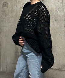 .KOM | A'GEM/9 × .kom 『.KOM/ドットケーオーエム』メッシュカットソー(Tシャツ/カットソー)