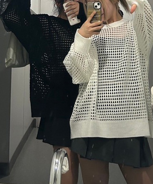 A'GEM/9 × .kom 『.KOM/ドットケーオーエム』メッシュカットソー（T