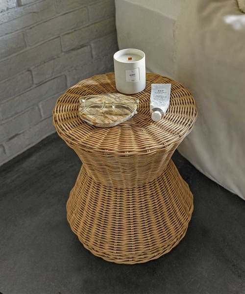 TIMELESS COMFORT（タイムレスコンフォート）の「dareels（ダリールズ）DIAVOLO RATTAN SIDE  TABLE（家具・レディース・ナチュラル・ONE SIZE）」の10枚目の写真