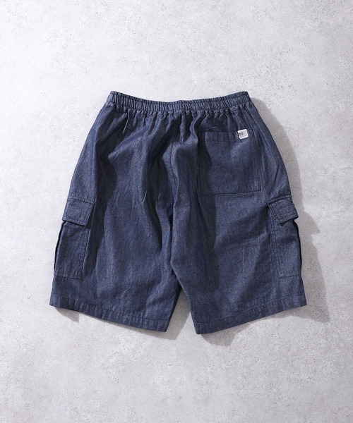 U.S. POLO ASSN.（ユーエスポロアッスン）の「【U.S. POLO ASSN.】ダブルホースマンロゴ刺繍 ツイルカーゴショーツ / ショートパンツ（カーゴパンツ・メンズ・ネイビー/ベージュ/インディゴブルー/ブラック・X-LARGE/LARGE/MEDIUM）」の12枚目の写真