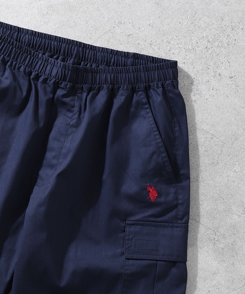 U.S. POLO ASSN.（ユーエスポロアッスン）の「【U.S. POLO ASSN.】ダブルホースマンロゴ刺繍 ツイルカーゴショーツ / ショートパンツ（カーゴパンツ・メンズ・ネイビー/ベージュ/インディゴブルー/ブラック・X-LARGE/LARGE/MEDIUM）」の18枚目の写真