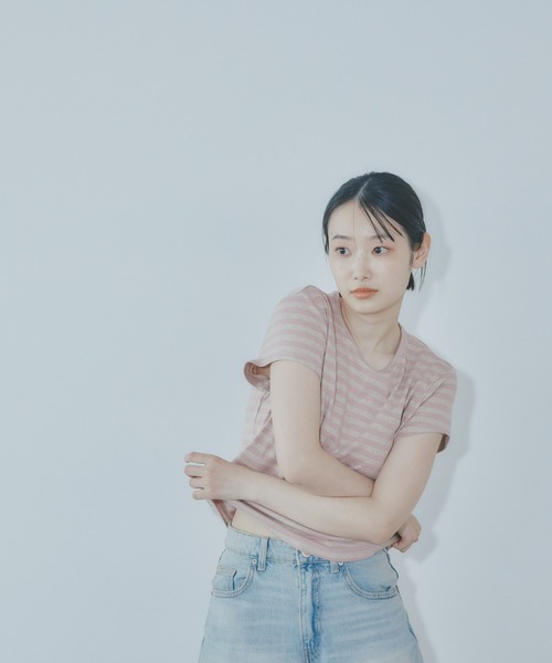 BARRETTA(バレッタ)の「ボーダーTシャツ(Tシャツ/カットソー・レディース・ピンク/グレー/ブラック・FREE)」の17枚目の写真