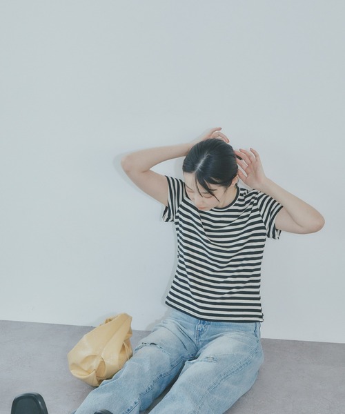 BARRETTA(バレッタ)の「ボーダーTシャツ(Tシャツ/カットソー・レディース・ピンク/グレー/ブラック・FREE)」の15枚目の写真