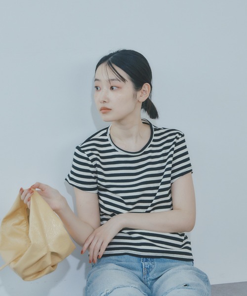 BARRETTA(バレッタ)の「ボーダーTシャツ(Tシャツ/カットソー・レディース・ピンク/グレー/ブラック・FREE)」の14枚目の写真