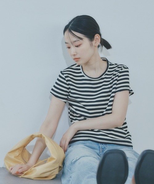 BARRETTA(バレッタ)の「ボーダーTシャツ(Tシャツ/カットソー・レディース・ピンク/グレー/ブラック・FREE)」の13枚目の写真