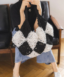 《別注》【lemarch】PAPER RAFFIA hand bag LMBG-2673