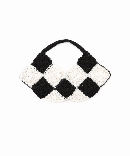 JOURNAL STANDARD（ジャーナルスタンダード）の「《別注》【lemarch】PAPER RAFFIA hand bag LMBG-2673（ショルダーバッグ・レディース・ライトグリーン/ホワイト・FREE）」の11枚目の写真