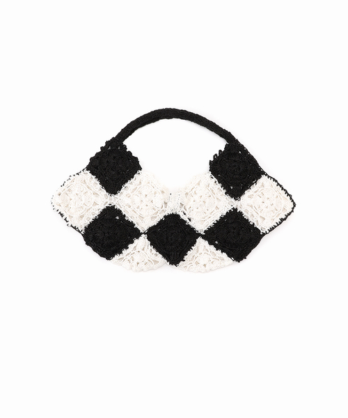 JOURNAL STANDARD（ジャーナルスタンダード）の「《別注》【lemarch】PAPER RAFFIA hand bag LMBG-2673（ショルダーバッグ・レディース・ライトグリーン/ホワイト・FREE）」の10枚目の写真