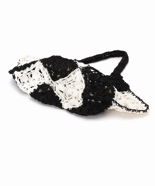 JOURNAL STANDARD（ジャーナルスタンダード）の「《別注》【lemarch】PAPER RAFFIA hand bag LMBG-2673（ショルダーバッグ・レディース・ライトグリーン/ホワイト・FREE）」の8枚目の写真