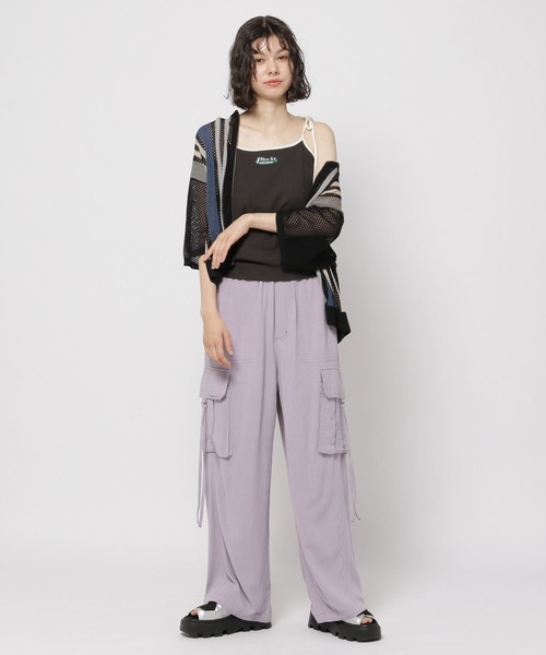 niko and...（ニコアンド）の「ワンポイントリボンキャミソール（キャミソール・レディース・ブルー/オフホワイト/ブラック・FREE）」の7枚目の写真