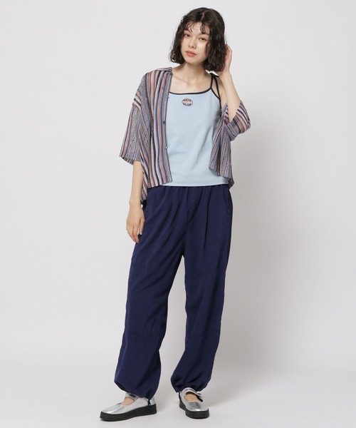 niko and...（ニコアンド）の「ワンポイントリボンキャミソール（キャミソール・レディース・ブルー/オフホワイト/ブラック・FREE）」の8枚目の写真