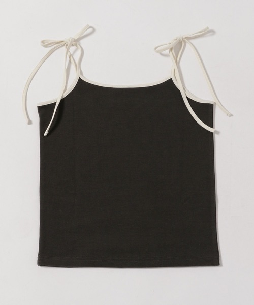 niko and...（ニコアンド）の「ワンポイントリボンキャミソール（キャミソール・レディース・ブルー/オフホワイト/ブラック・FREE）」の11枚目の写真