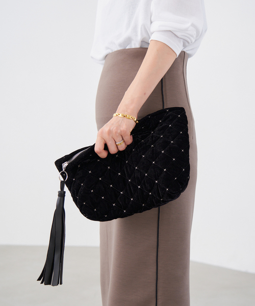 IENA（イエナ）の「MALUS/マリュス 別注 CLUCH BAG クラッチバッグ（クラッチバッグ・レディース・ブラック/グリーン・FREE）」の5枚目の写真