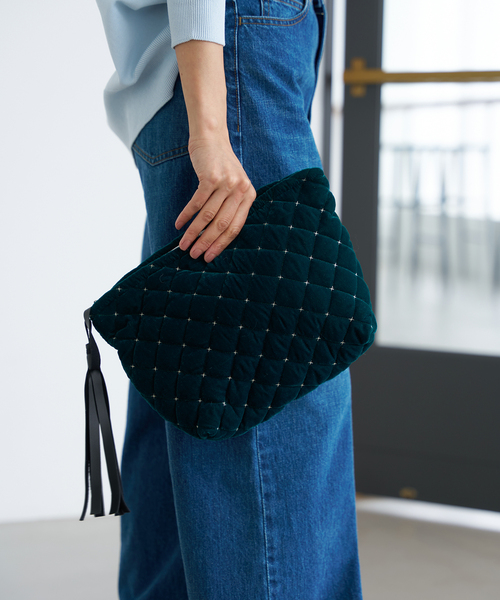 IENA（イエナ）の「MALUS/マリュス 別注 CLUCH BAG クラッチバッグ（クラッチバッグ・レディース・ブラック/グリーン・FREE）」の10枚目の写真