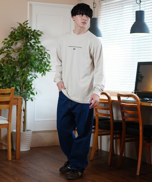 [ERA] UNISEX ERA HEAVY SWEATSHIRT /追跡付 NEW ERA/ニューエラ ロンT オーバーサイズ バックプリント 吸汗