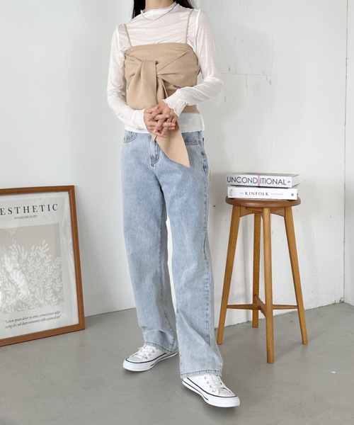 セール】ニットビスチェセットシアートップス（Tシャツ