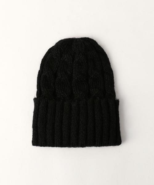 UNITED ARROWS(ユナイテッドアローズ)の「UWBT CABLE ニットキャップ◆(ニットキャップ/ビーニー・レディース・グレー/ネイビー/オフホワイト/ブラック・フリー)」の2枚目の写真